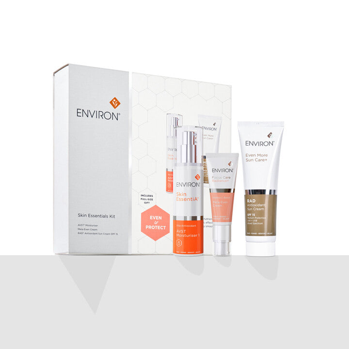 Environ Even & Protect - AVST Moisturiser, Mela-Even Cream, Complimentary RAD Antioxidant Sun Cream SPF 15 Worth €32