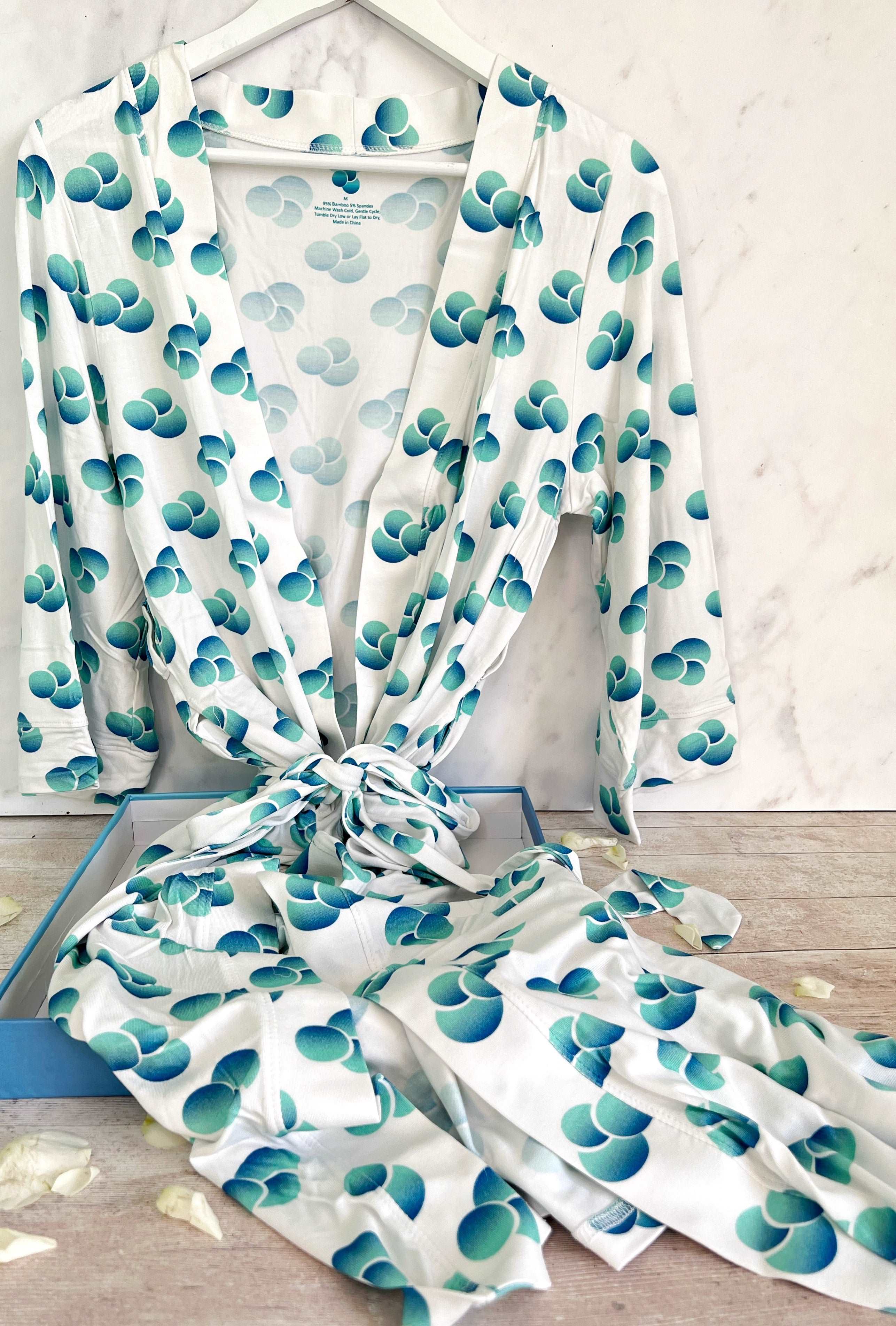 Monica Tolan Belted Jersey Robe