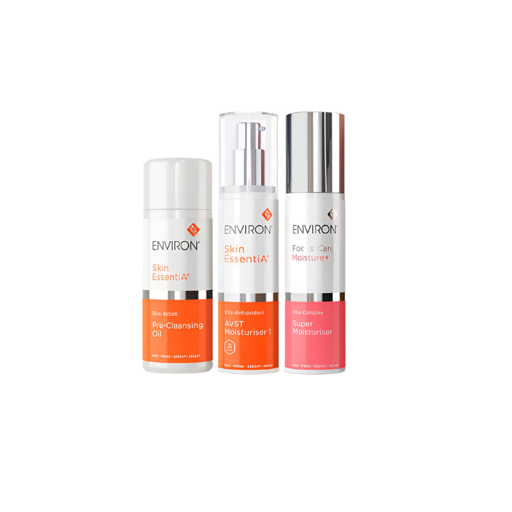 Environ Prep &amp; Hydrate - Super Moisturiser, AVST Moisturiser, Complimentary Pre Cleansing Oil Worth €34