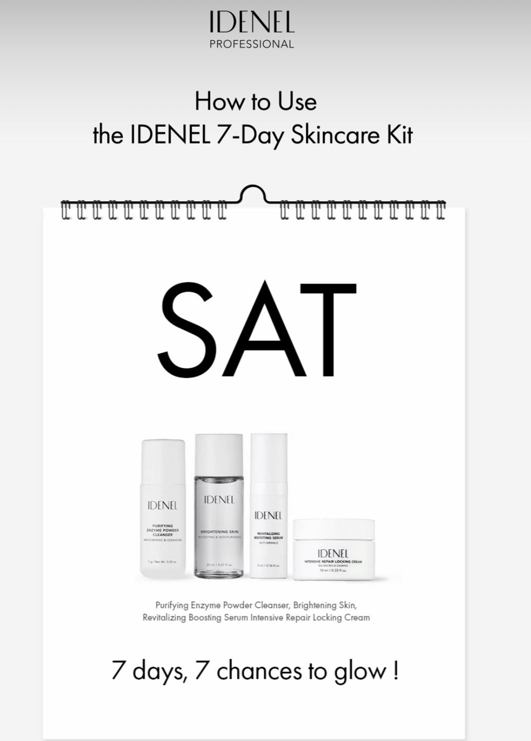Idenel 7-Day Skincare Kit
